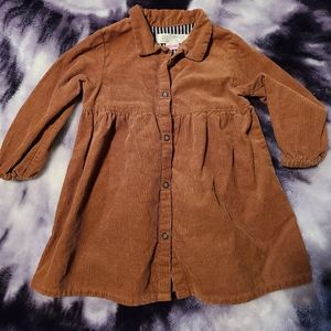 Zara caramel cord dress